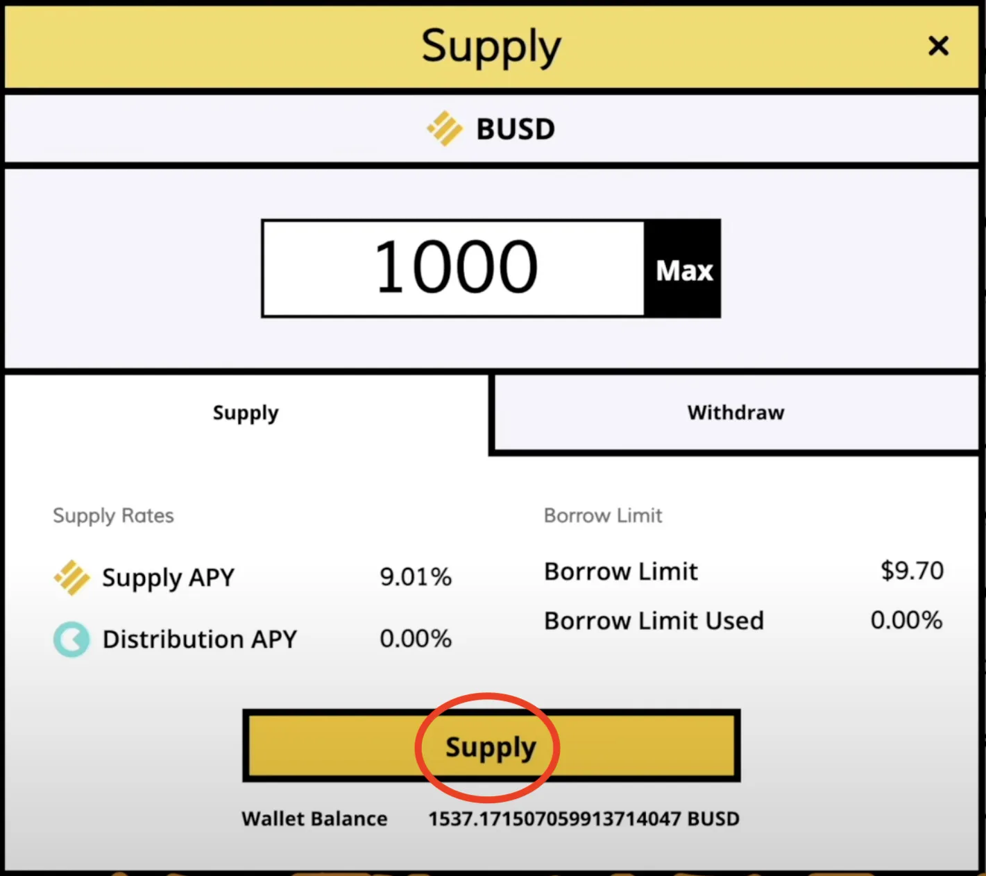 【DeFi】CreamFinanceの紹介！レンディングプロトコルの使い方を解説の説明画像