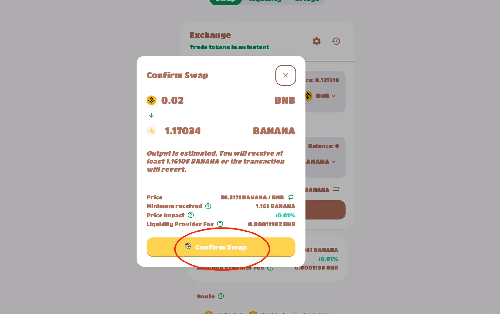 【DeFi】ApeSwap（エイプスワップ）とは？始め方・ゴールデンバナナ（GNANA）・IAO参加方法など徹底解説【仮想通貨】の説明画像
