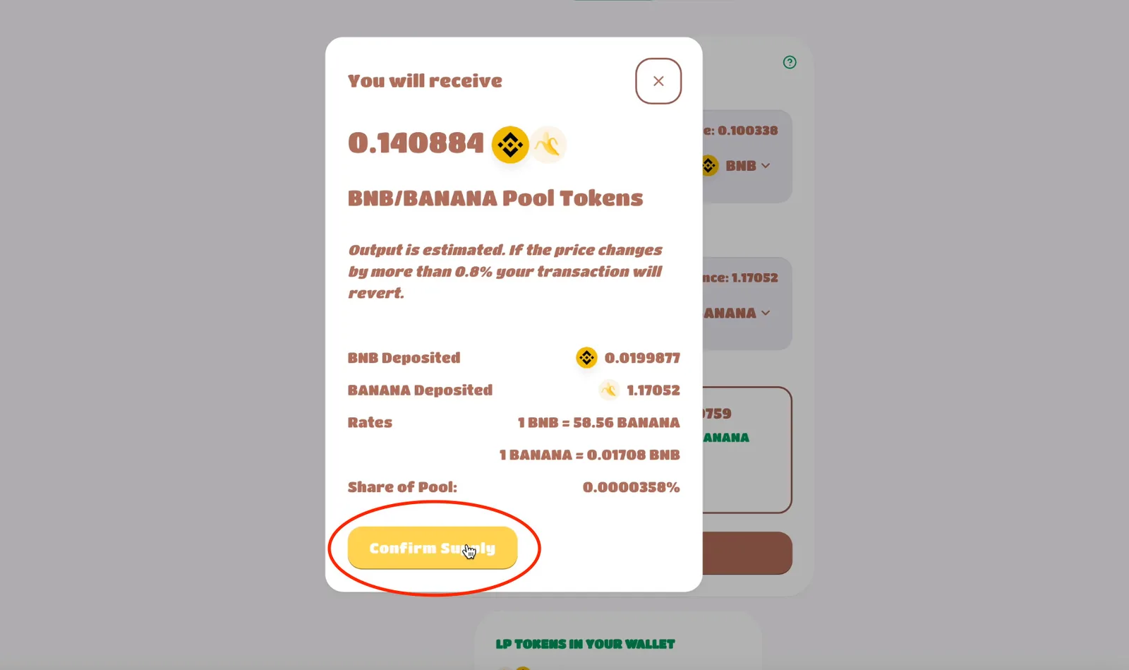 【DeFi】ApeSwap（エイプスワップ）とは？始め方・ゴールデンバナナ（GNANA）・IAO参加方法など徹底解説【仮想通貨】の説明画像