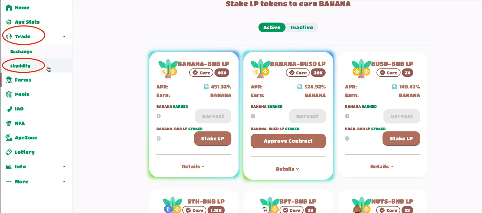 【DeFi】ApeSwap（エイプスワップ）とは？始め方・ゴールデンバナナ（GNANA）・IAO参加方法など徹底解説【仮想通貨】の説明画像