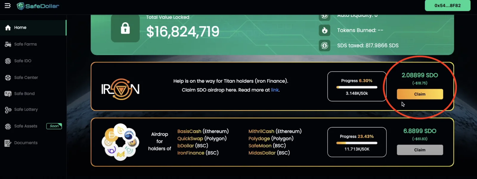 【Matic】TITAN補償エアドロップ・アルゴリズムステーブルプロトコルのSafeDollarを紹介します【DeFi】の説明画像