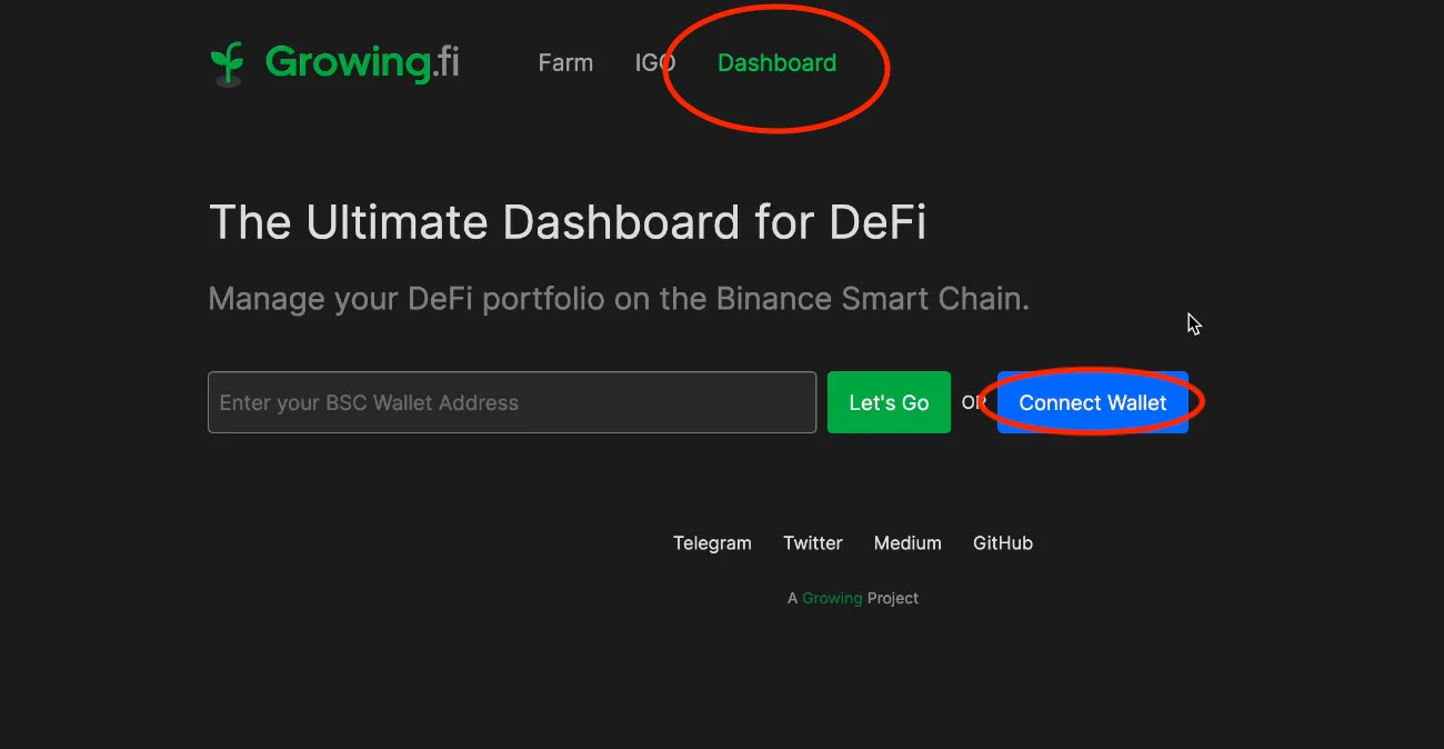 【BSC】Growing.fiの紹介！資産管理ツールとファームを兼ね備えたハイブリッドプロトコル【DeFi】の説明画像