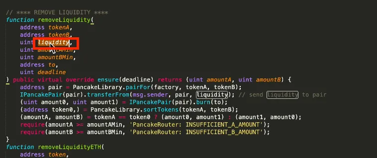【DeFi】直コンでLPを解体する方法を徹底解説します。Rugpull回避方法【仮想通貨】の説明画像