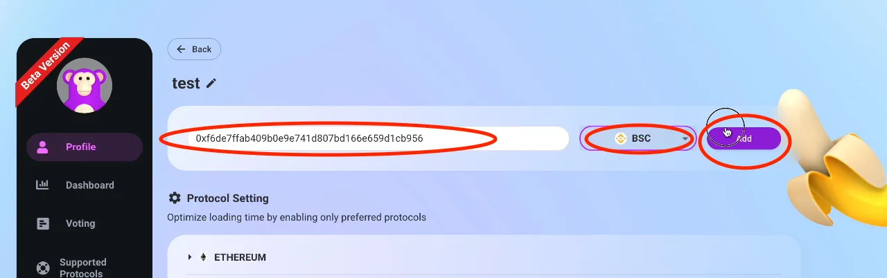 【DeFi】APEBOARDの紹介！複数チェーンでLP価格・LP内のトークン数が確認できる優秀な資産管理ツール！の説明画像