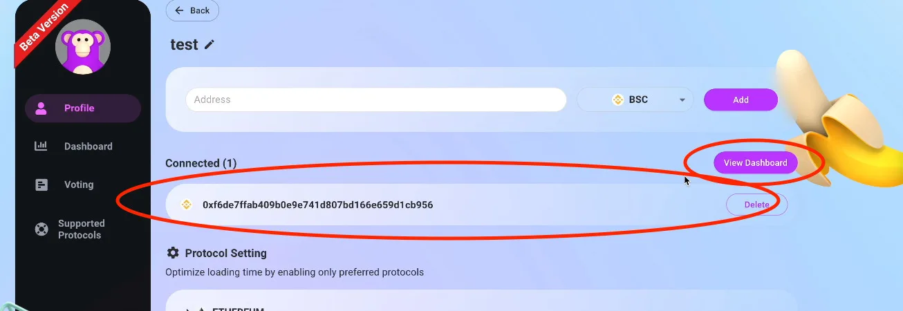 【DeFi】APEBOARDの紹介！複数チェーンでLP価格・LP内のトークン数が確認できる優秀な資産管理ツール！の説明画像