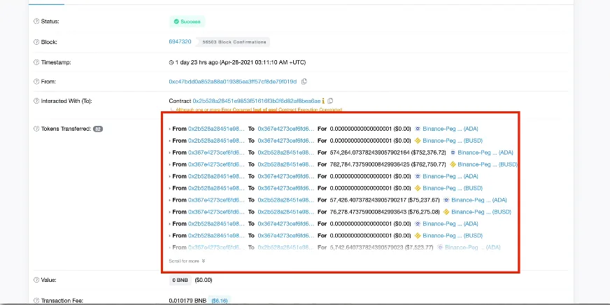 【BSC】UraniumFinance（ウラン）のハッキング事件の詳細！54億円分の被害の詳細と原因・初心者の為の対策・コントラクトの解説などなど【DeFi】の説明画像