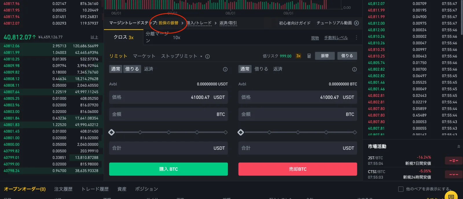 【仮想通貨】BINANCE(バイナンス)の「空売り」の仕組み・やり方をわかりやすく解説！(空売りとは？/ショート/マージントレード)の説明画像