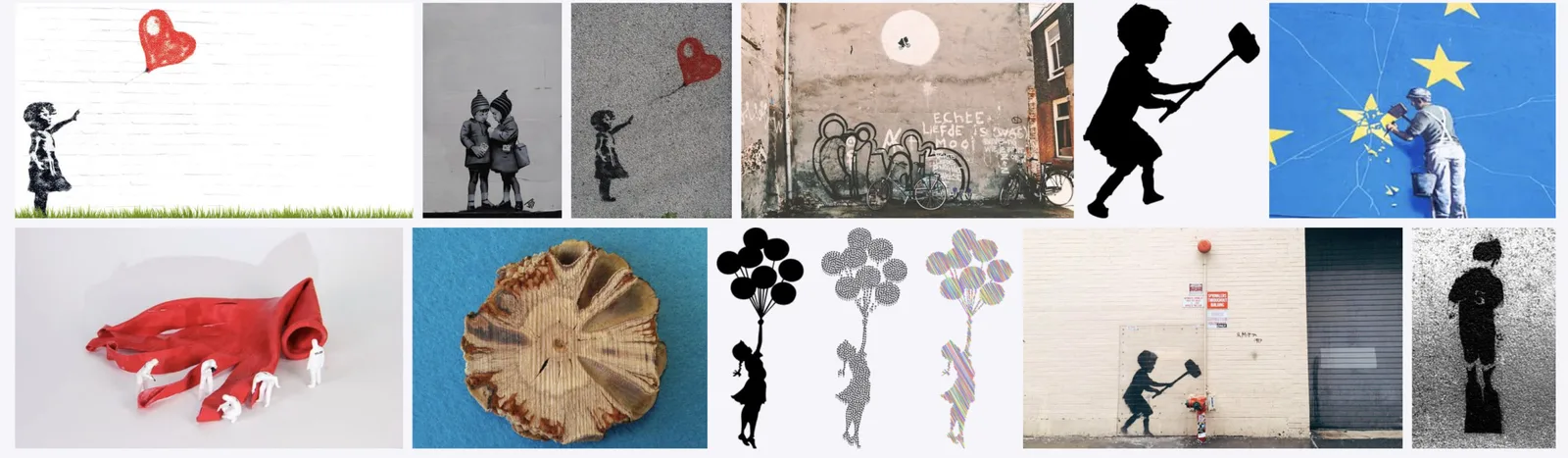 バンクシーの絵画NFTに関する情報まとめ！許可無し出品・焼かれた絵・偽物などの説明画像